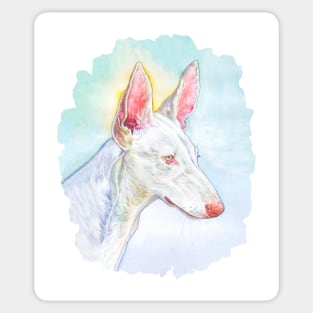 The watercolor dog Sticker